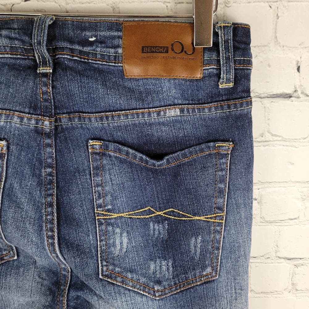 BENCH/OJ OVERHAULED JEANS | slim distressed cropped jeans